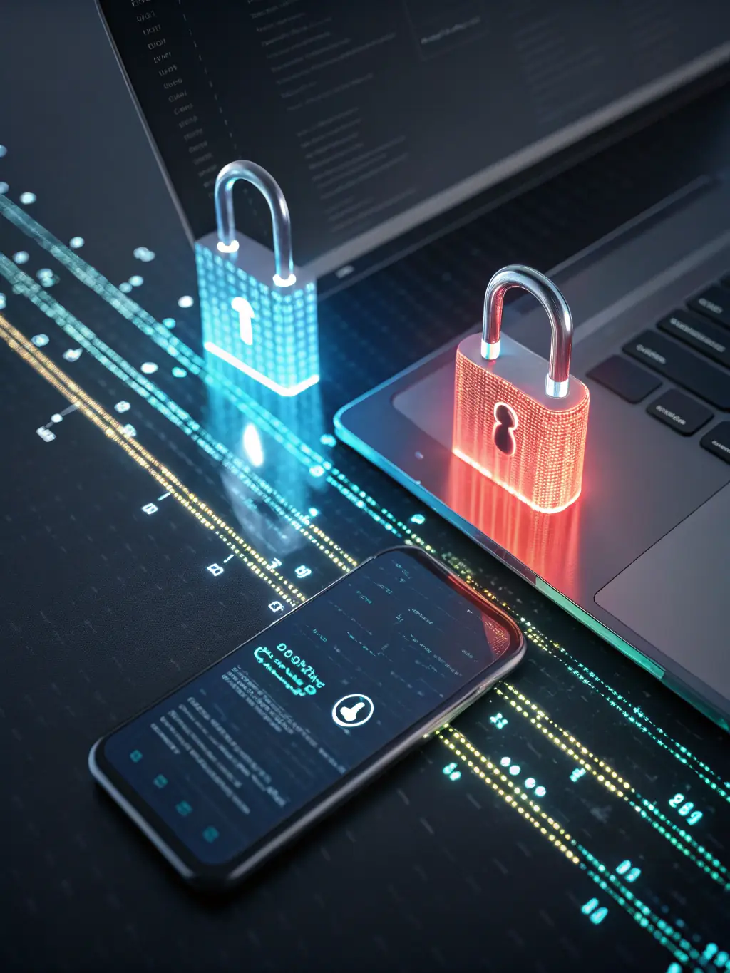 A stylized graphic representing secure data transfer across borders, emphasizing VertexFlow's commitment to data protection and secure transactions.